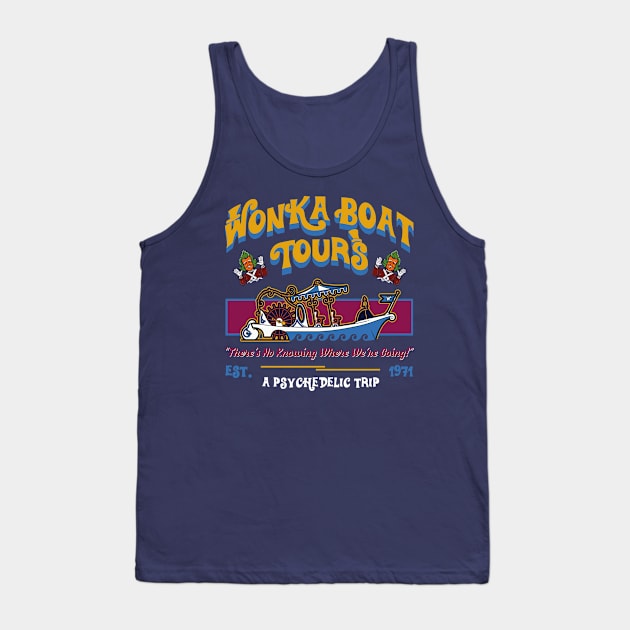 Wonka Boat Tours Dks Tank Top by Alema Art